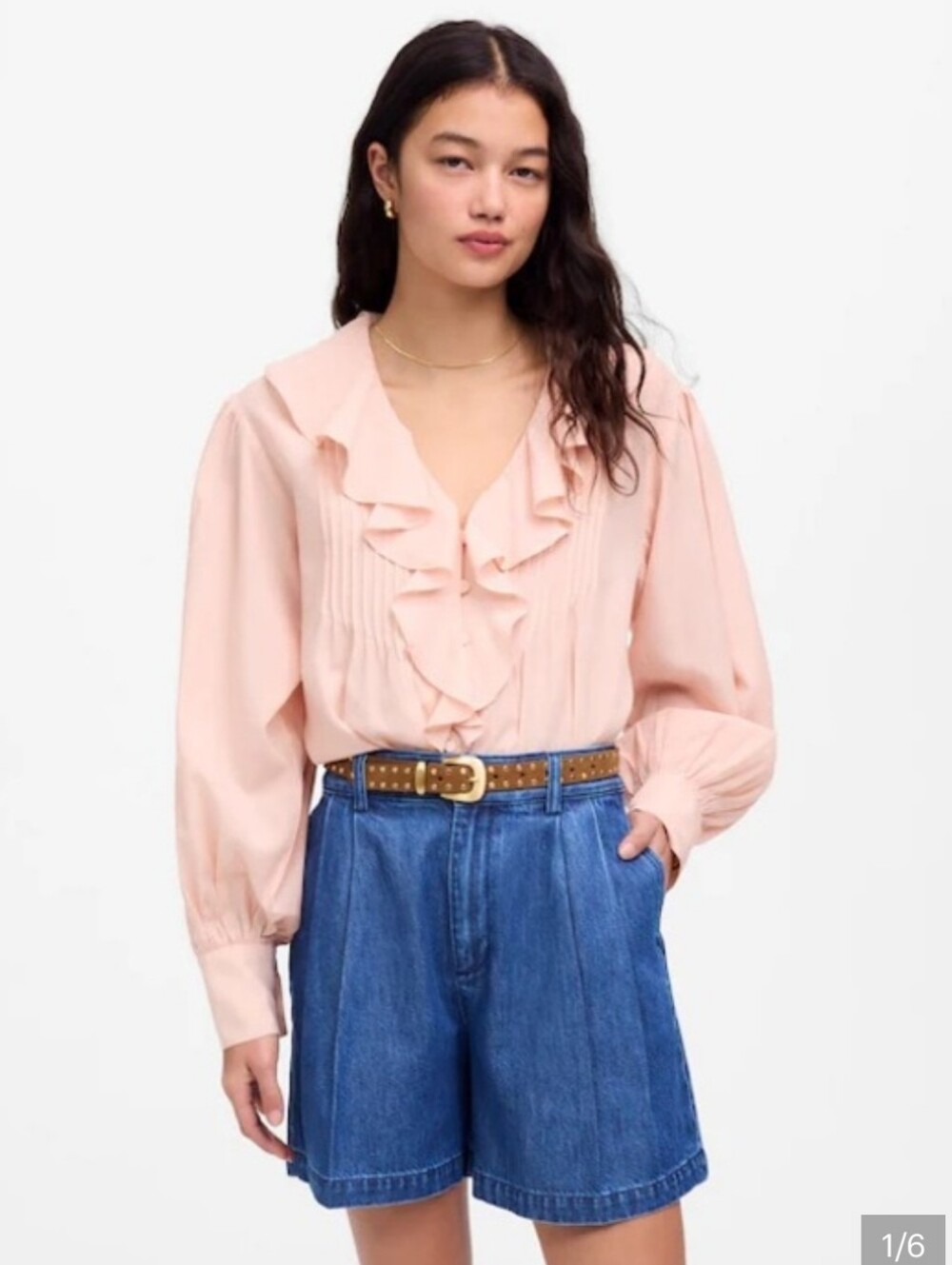 Madewell the harlow superwide jean short airy denim edition